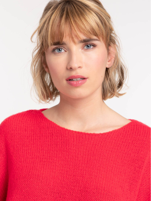 Pull femme rouge opéra Pull femme rouge opéra