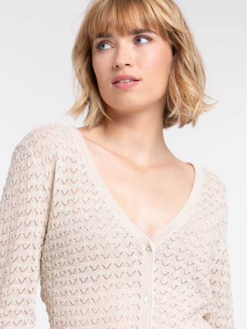 Gillet brillant maille...