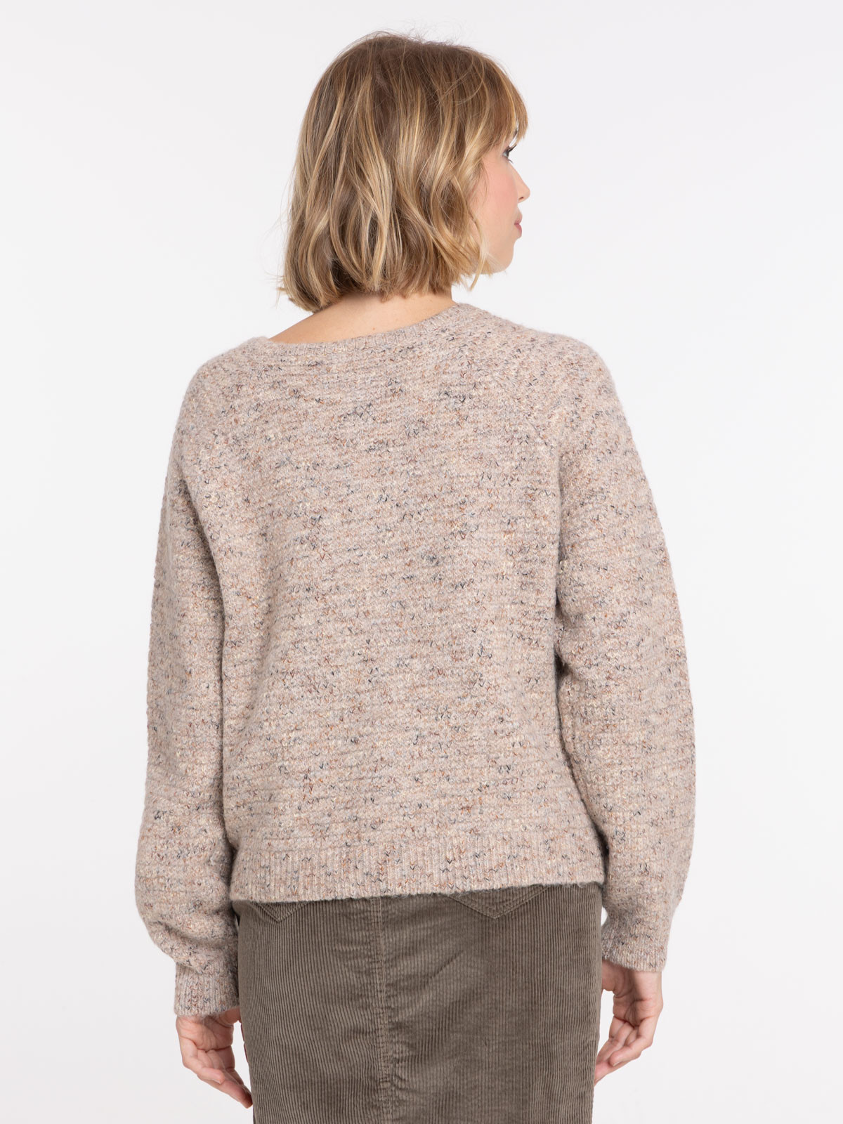 Gilet col rond boutonné femme Gilet col rond boutonné femme