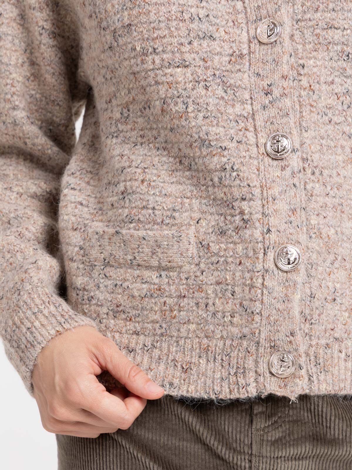 Gilet col rond boutonné femme Gilet col rond boutonné femme