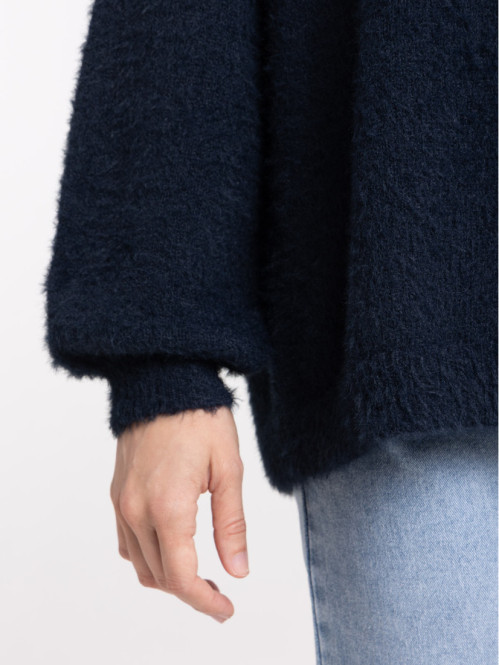 Gilet col rond noeuds femme