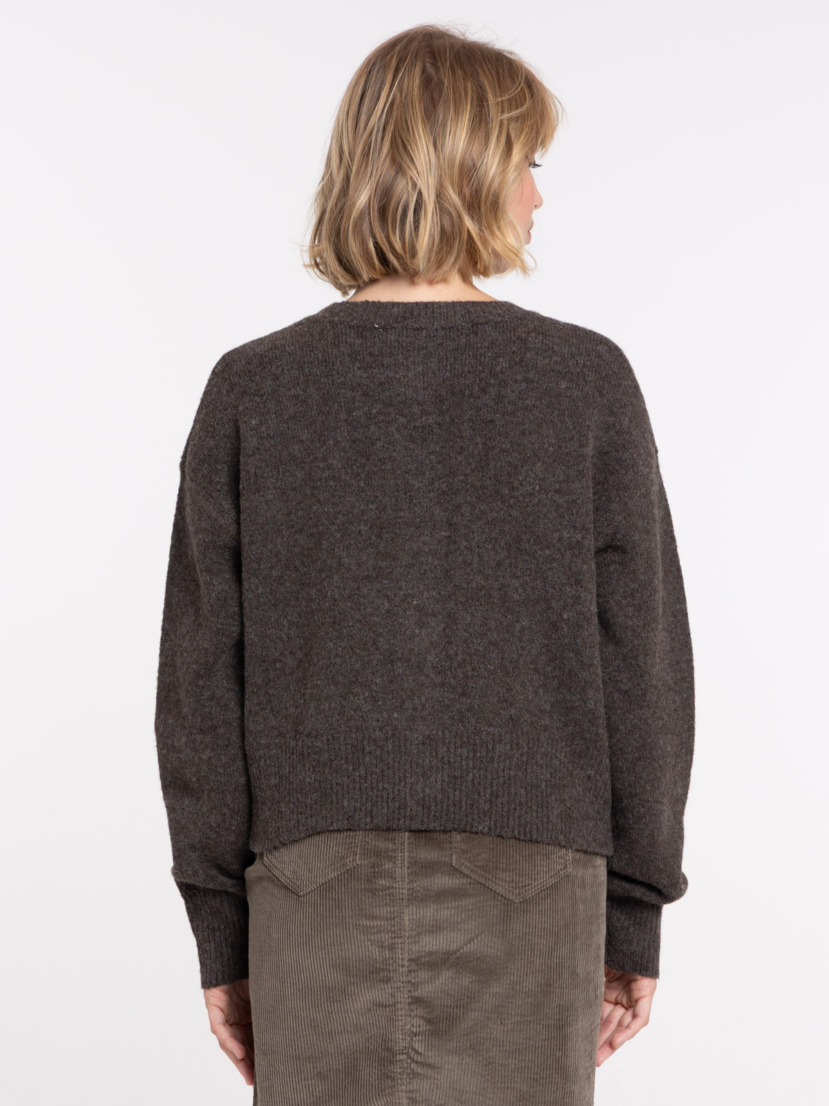 Gilet col rond boutonné femme Gilet col rond boutonné femme