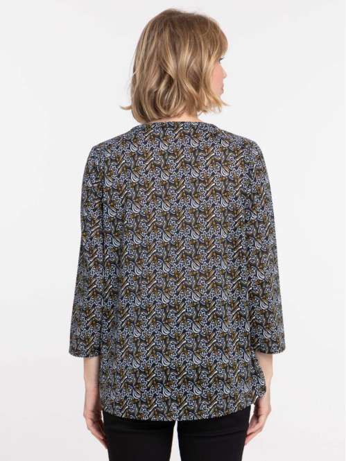 T-shirt imprimé manches 3/4...