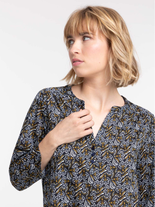 T-shirt imprimé manches 3/4...