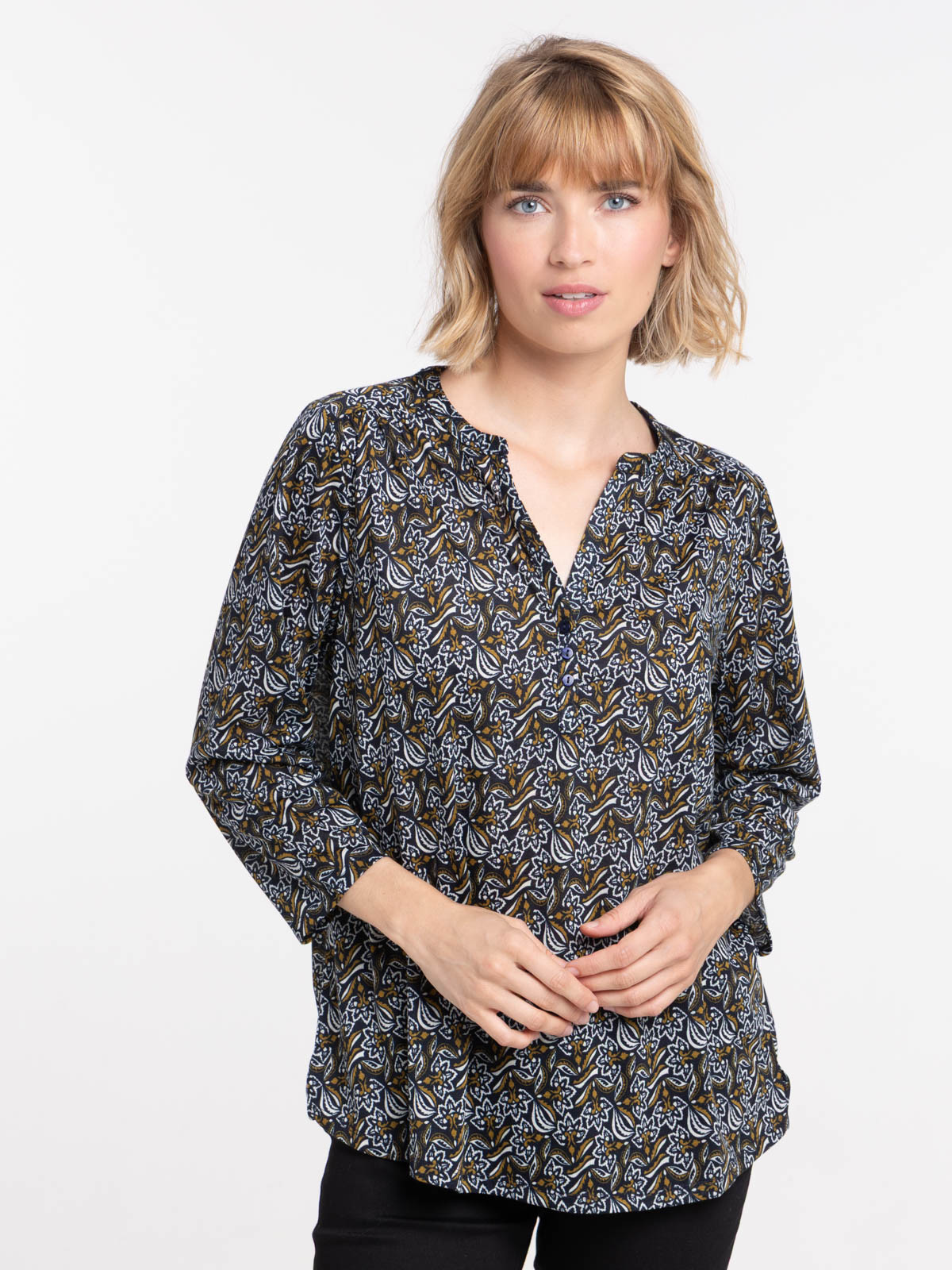 T-shirt imprimé manches 3/4 femme T-shirt imprimé manches 3/4 femme