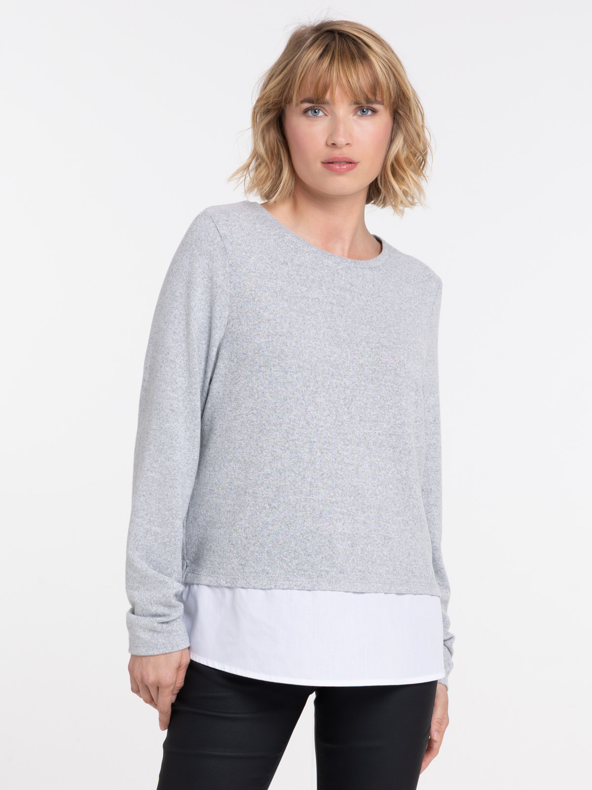 T-shirt manches longues 2 en 1 femme T-shirt manches longues 2 en 1 femme