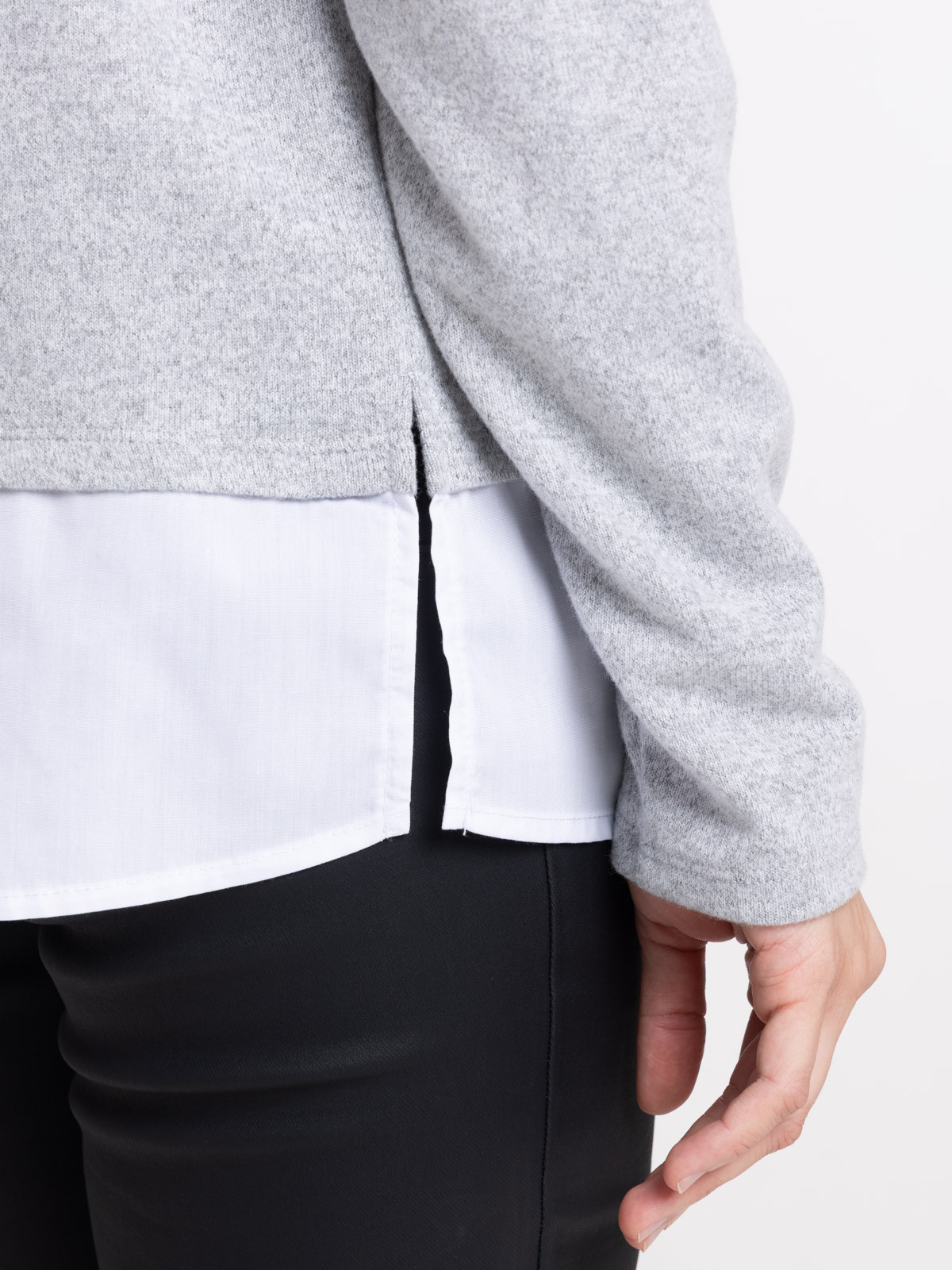 T-shirt manches longues 2 en 1 femme T-shirt manches longues 2 en 1 femme