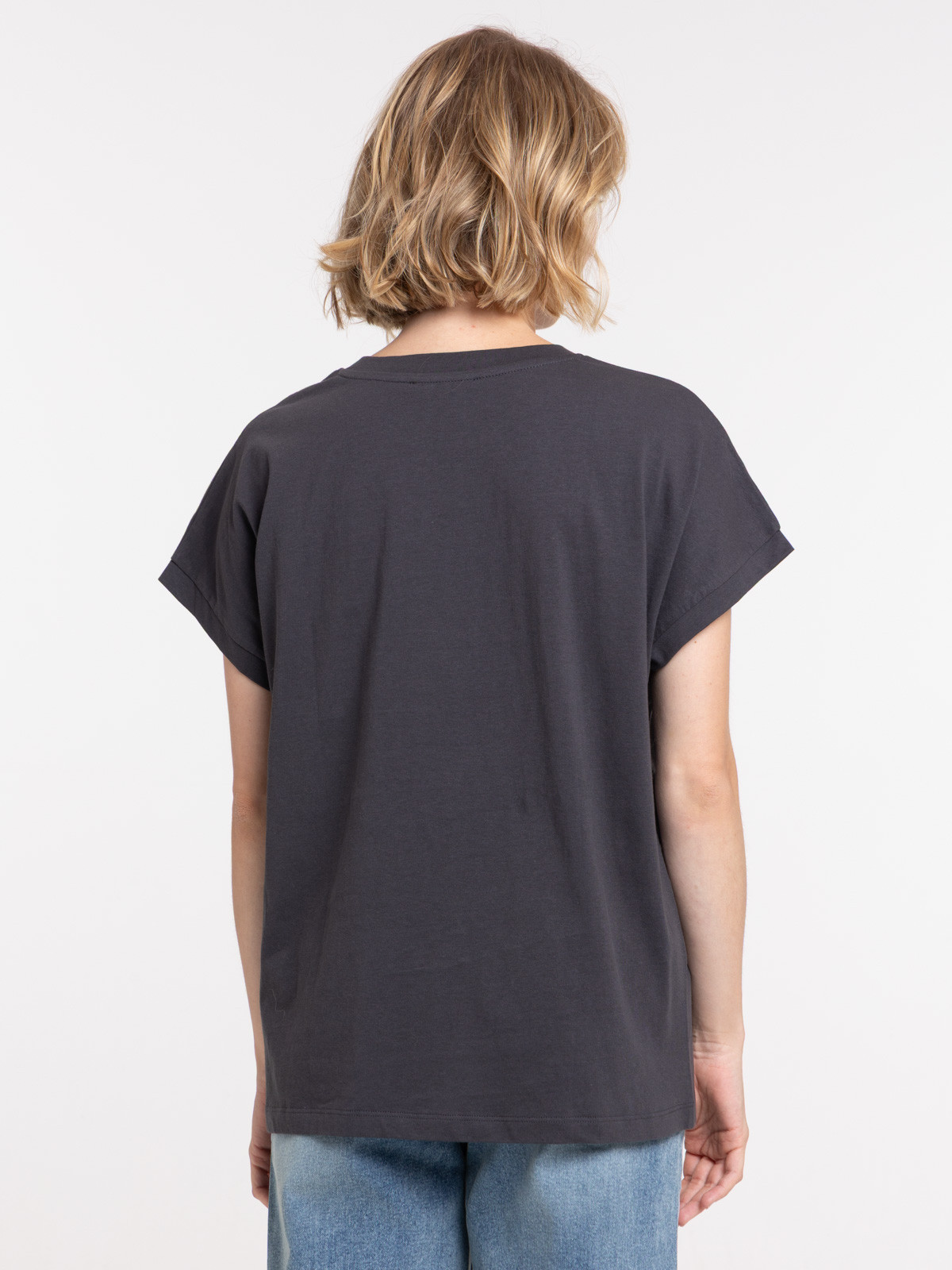 T-shirt imprimé coeur pailleté femme