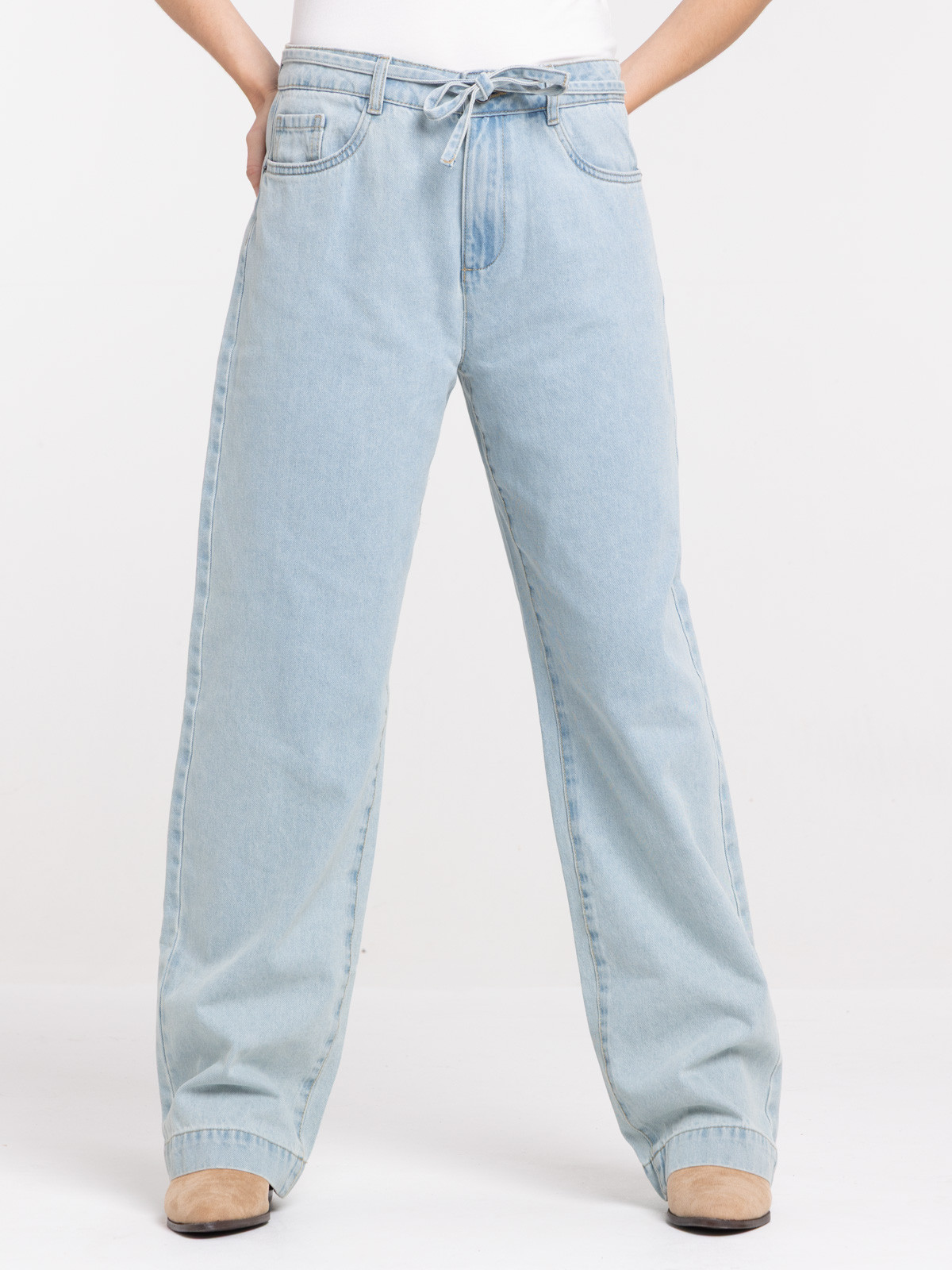 Jean large femme