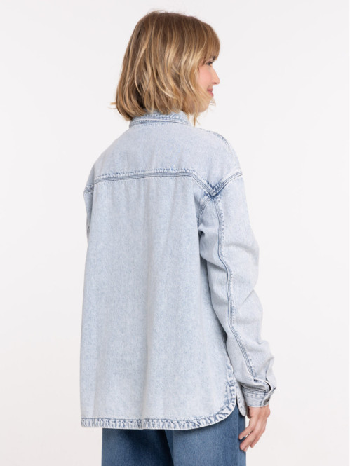 Surchemise jean femme