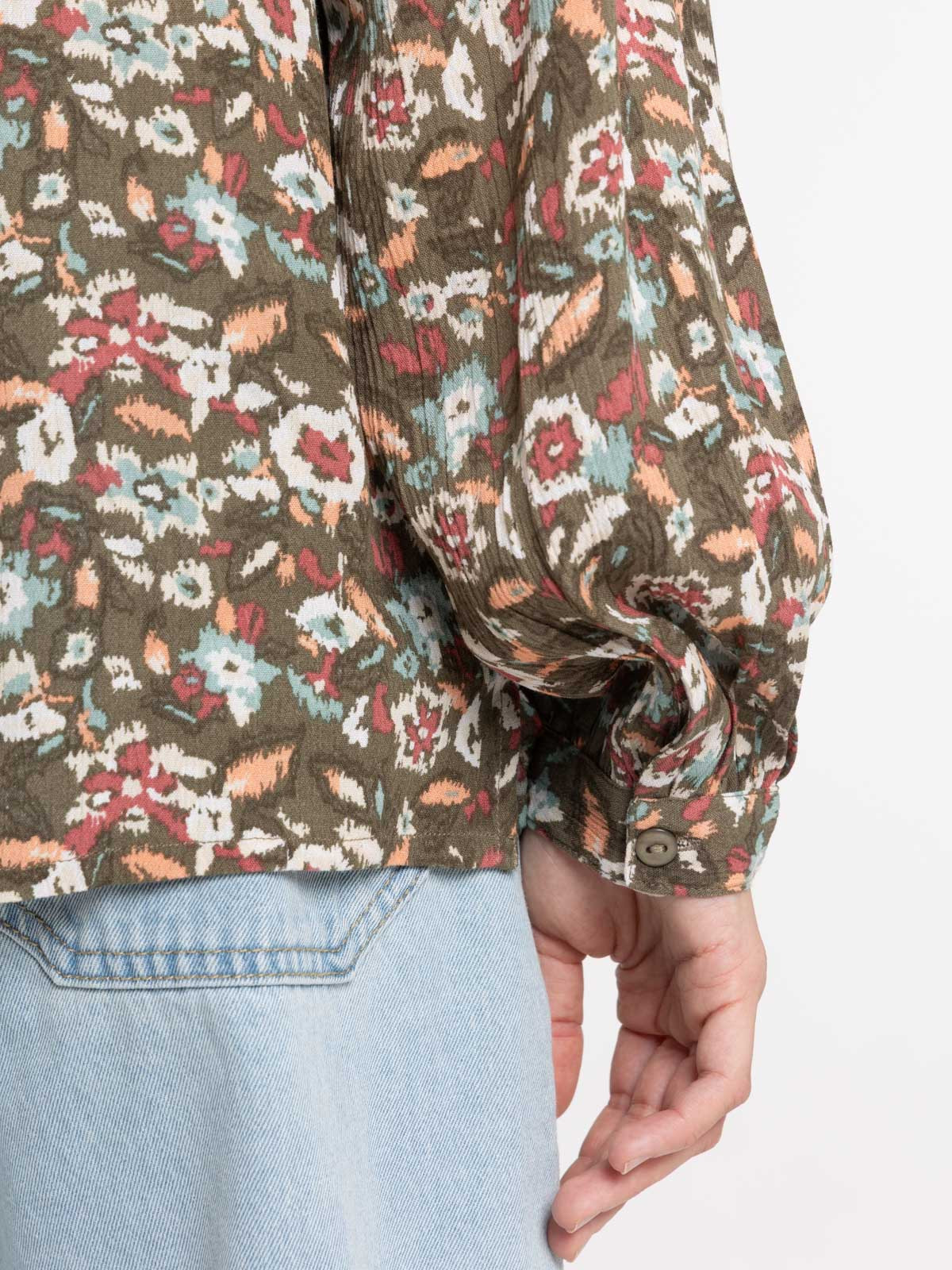 Chemise manches longues fleurie femme Chemise manches longues fleurie femme