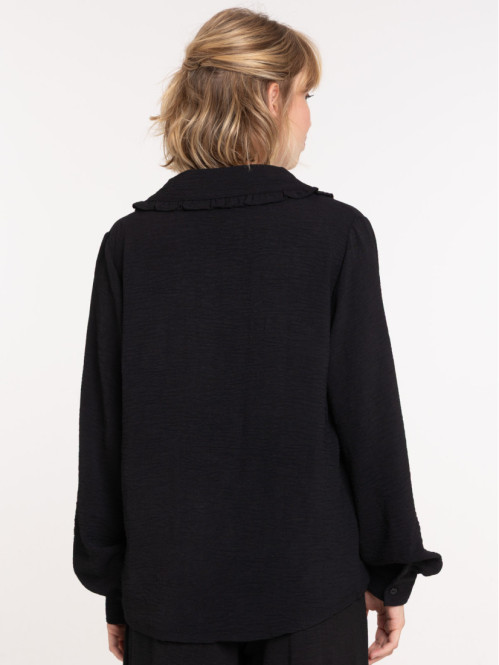 Chemisier noir manches...