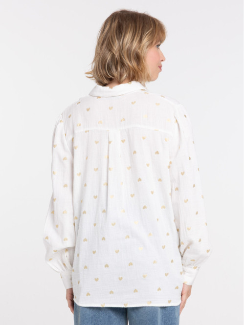 Chemise imprimée coeur all...