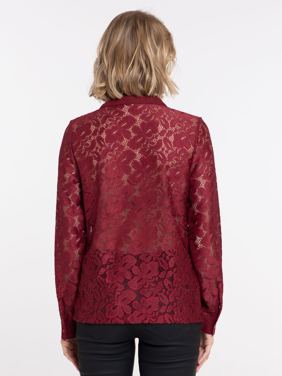 Chemise manches longues dentelle femme Chemise manches longues dentelle femme