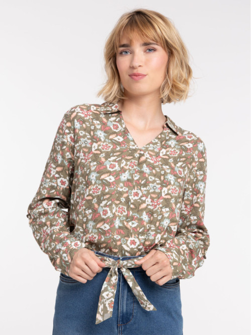 Blouse motif ethnique femme