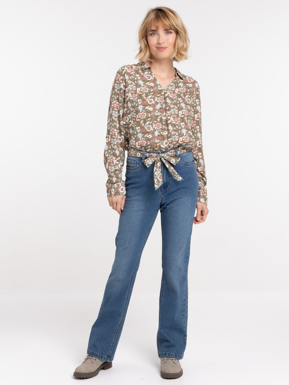 Blouse motif ethnique femme