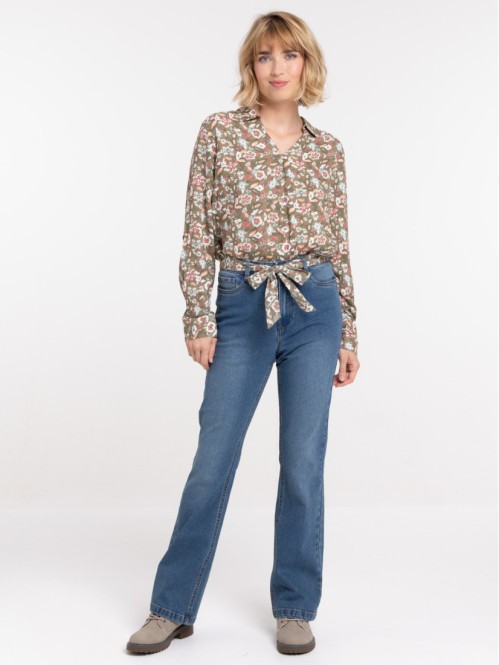 Blouse motif ethnique femme
