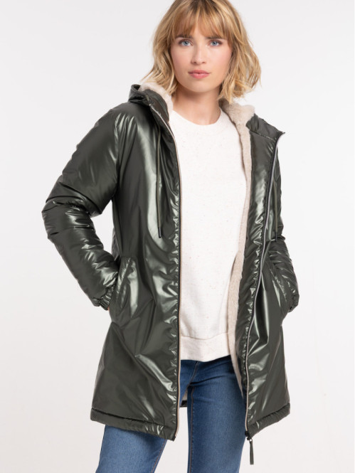 Parka à capuche femme