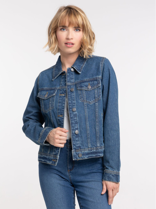 Veste en jean stone femme