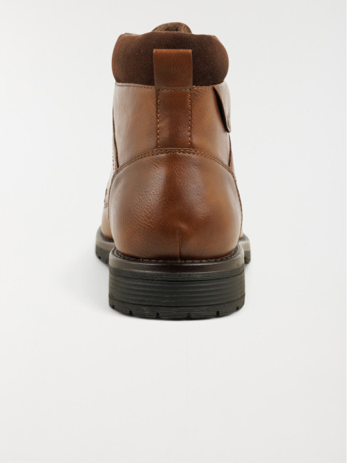 Bottines à lacets tan homme...