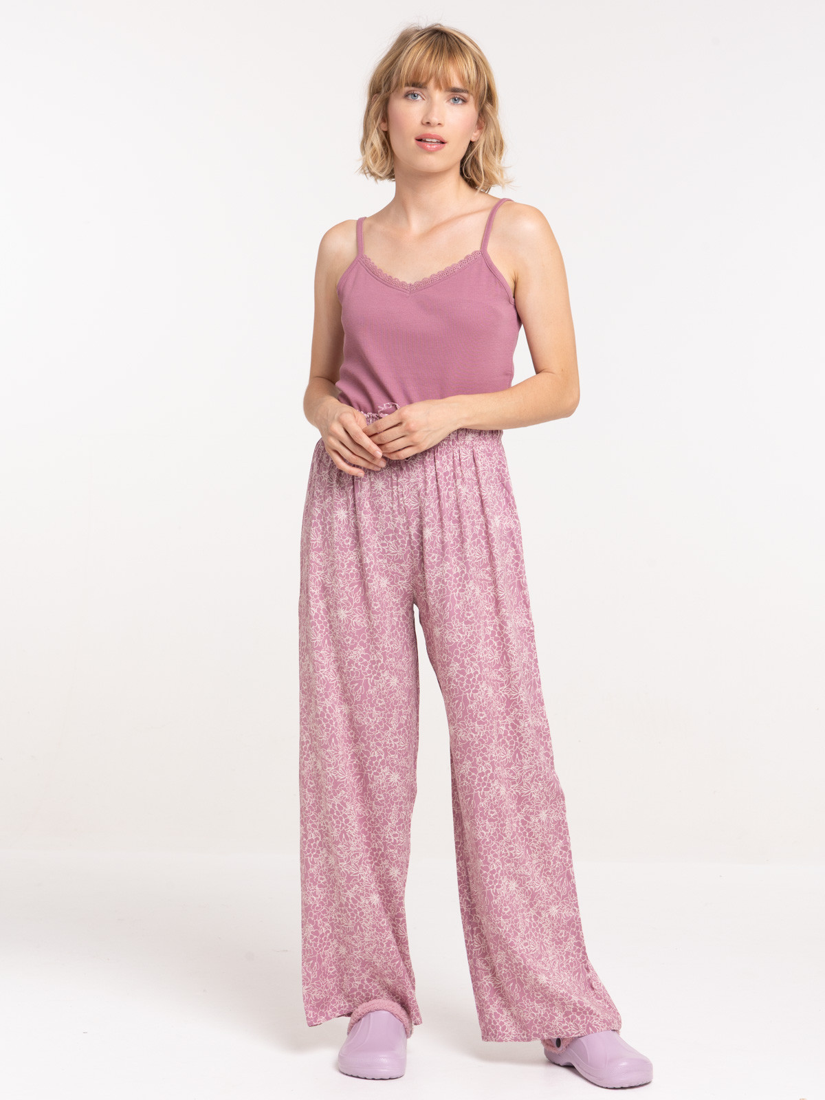 Haut de pyjama violine femme Haut de pyjama violine femme
