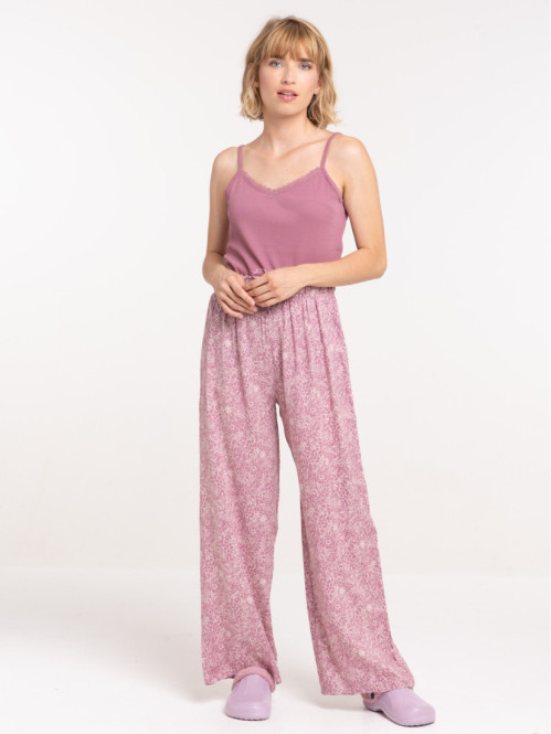 Haut de pyjama violine femme