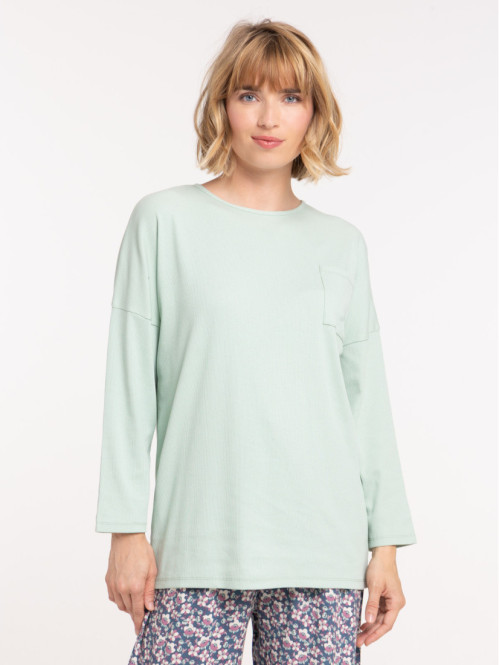 Haut de pyjama manches...