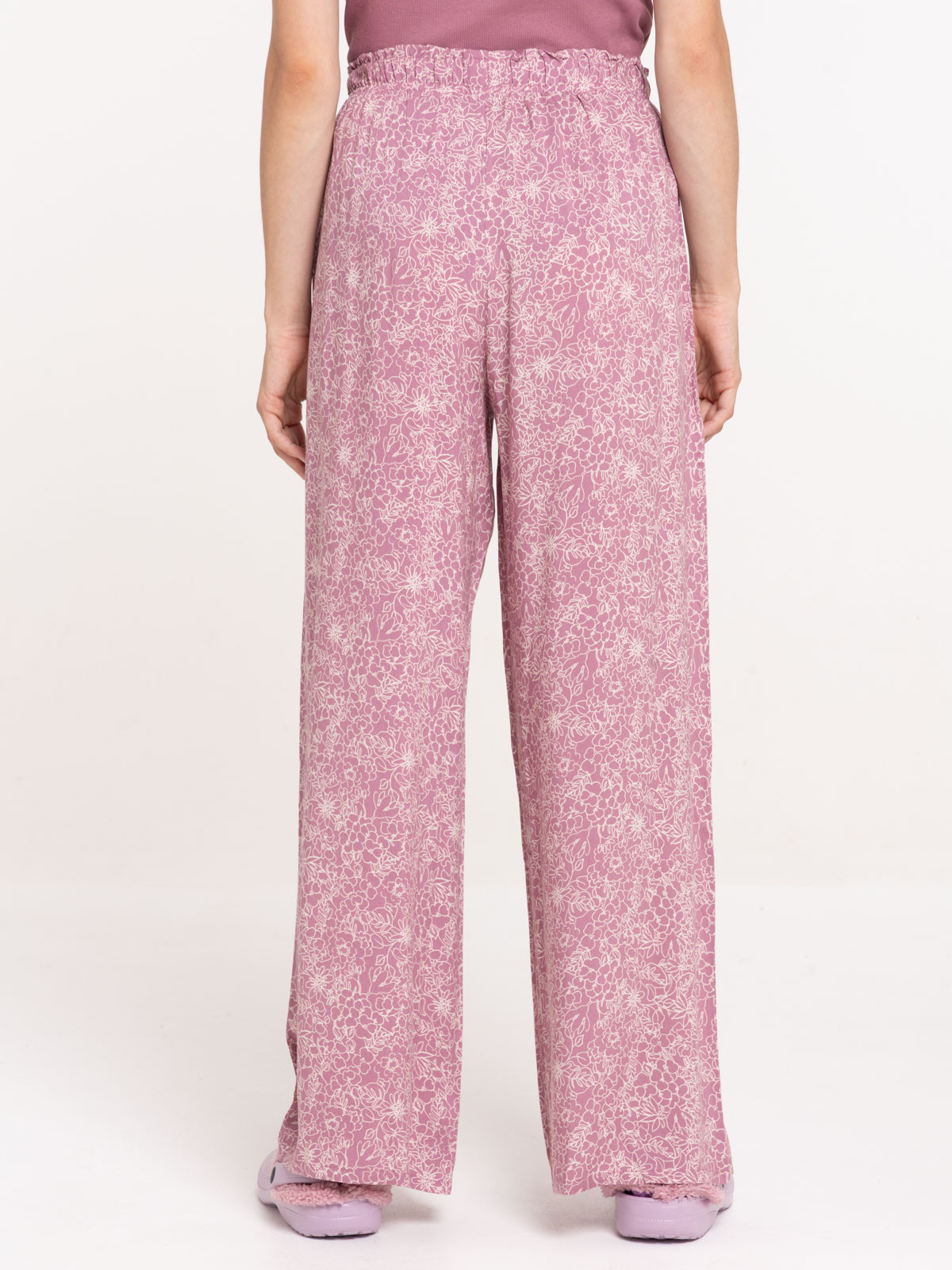 Bas de pyjama femme pantalon fleuri