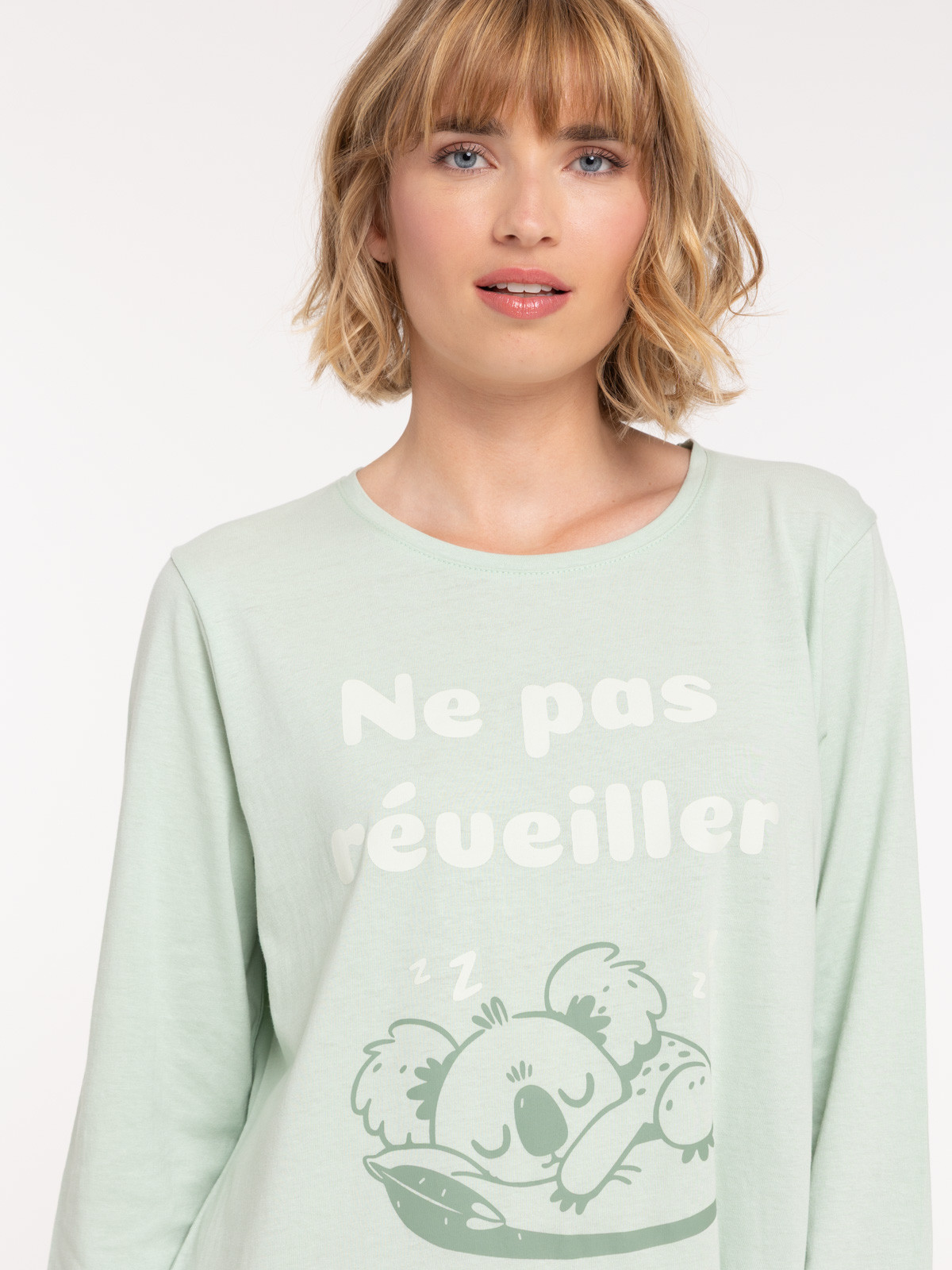 Chemise de nuit koala et message femme Chemise de nuit koala et message femme