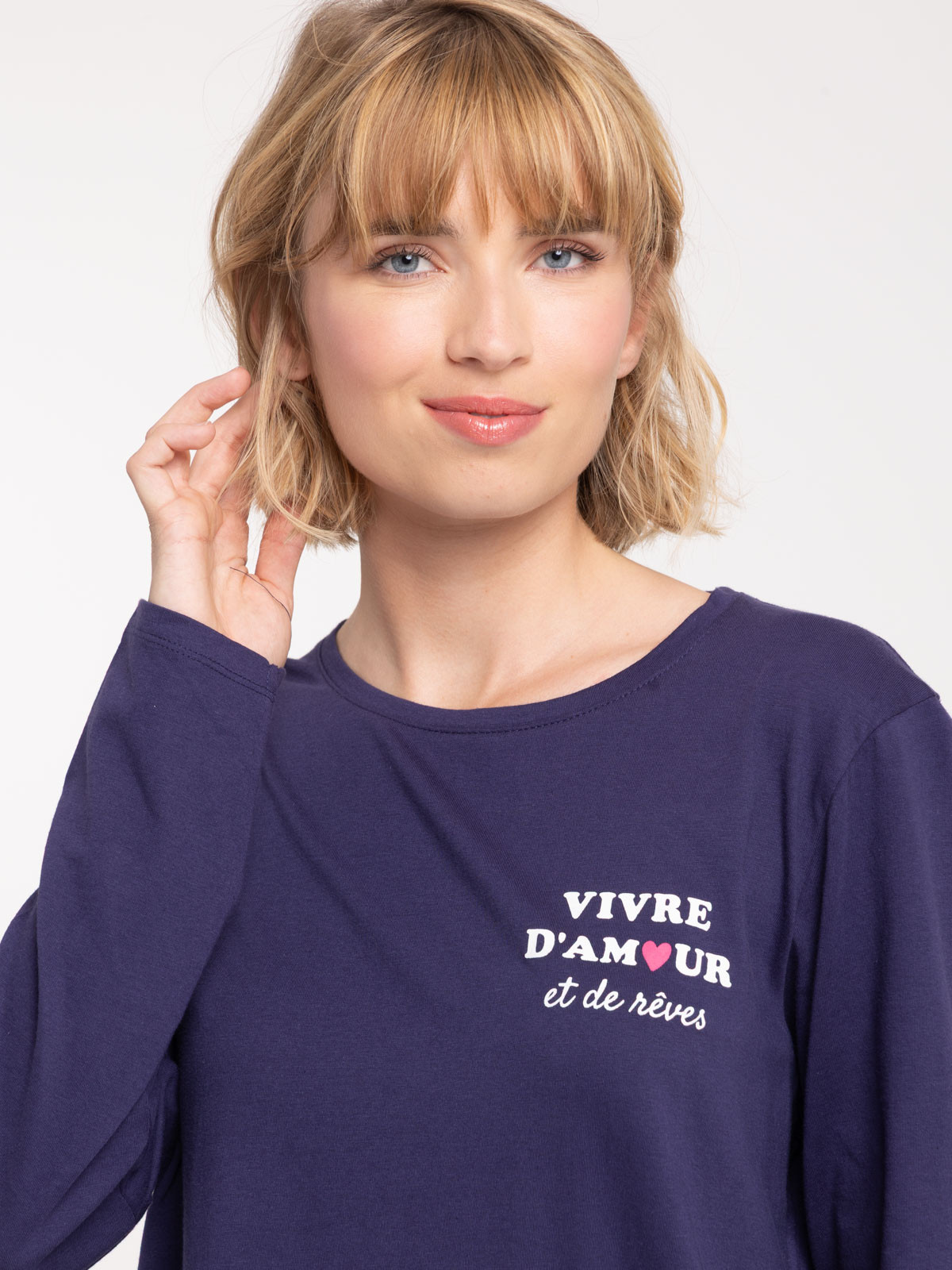 Chemise de nuit message femme Chemise de nuit message femme