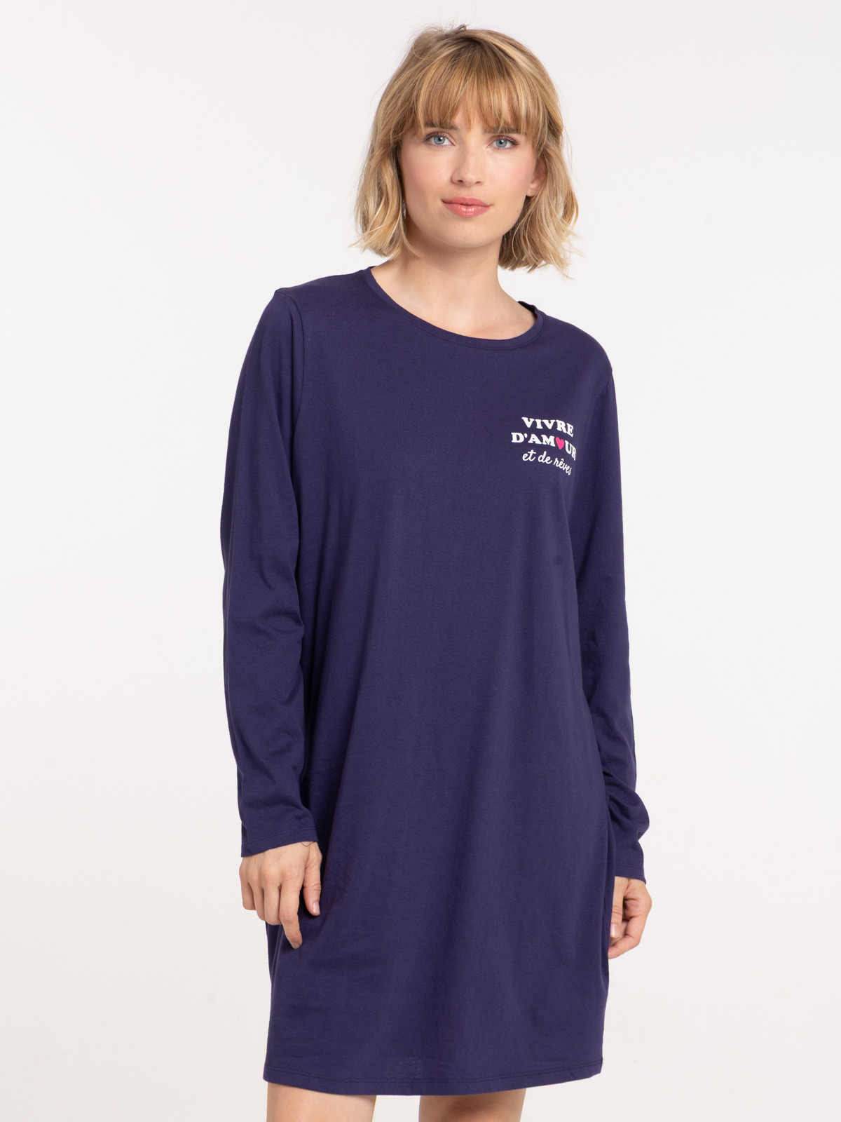 Chemise de nuit message femme Chemise de nuit message femme