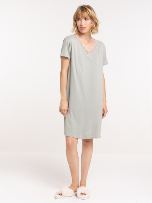 Chemise de nuit col V...