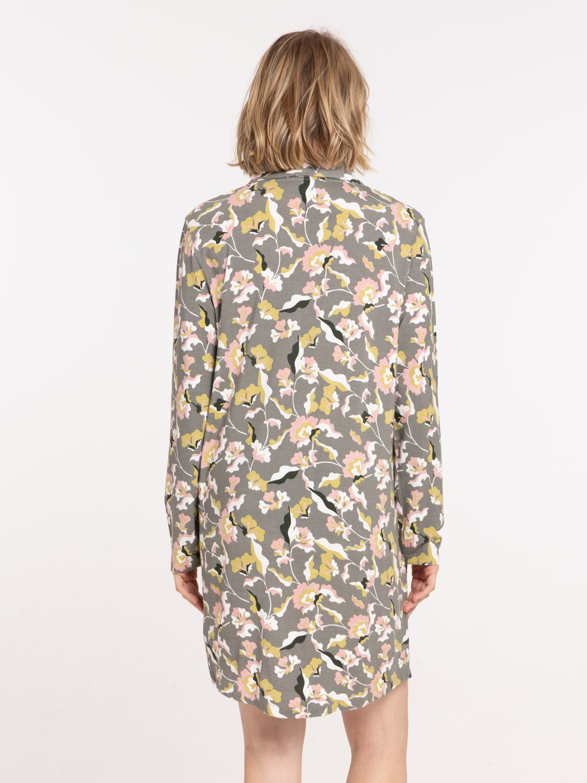 Chemise de nuit motif floral femme