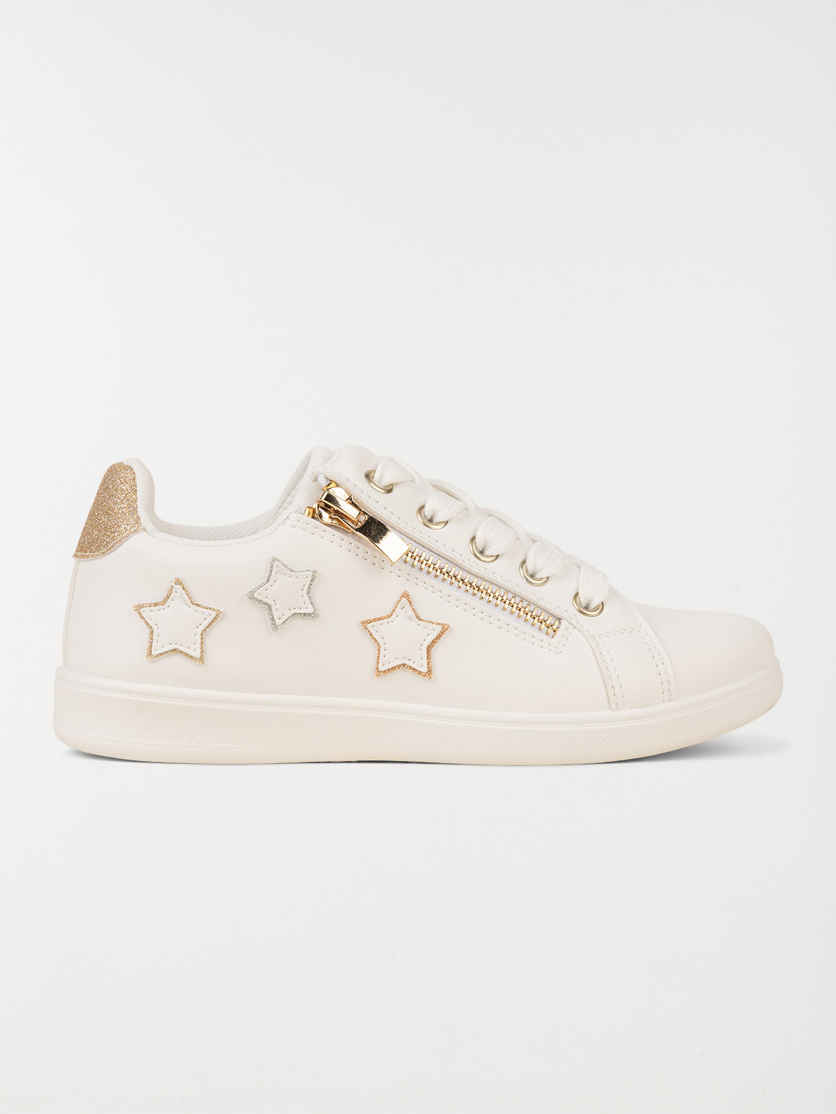 Baskets étoiles dorées fille (31-37)