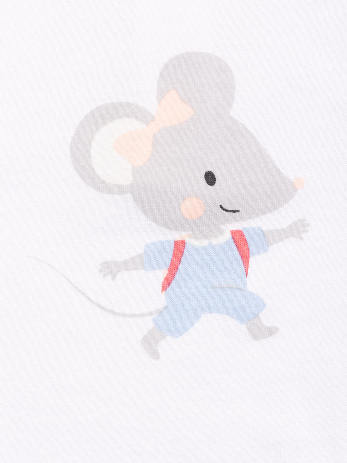 Tee-shirt motif souris fille (3-36M) Tee-shirt motif souris fille (3-36M)