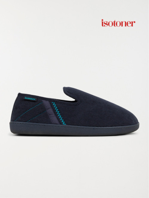 Pantoufle isotoner marine homme (40-46)