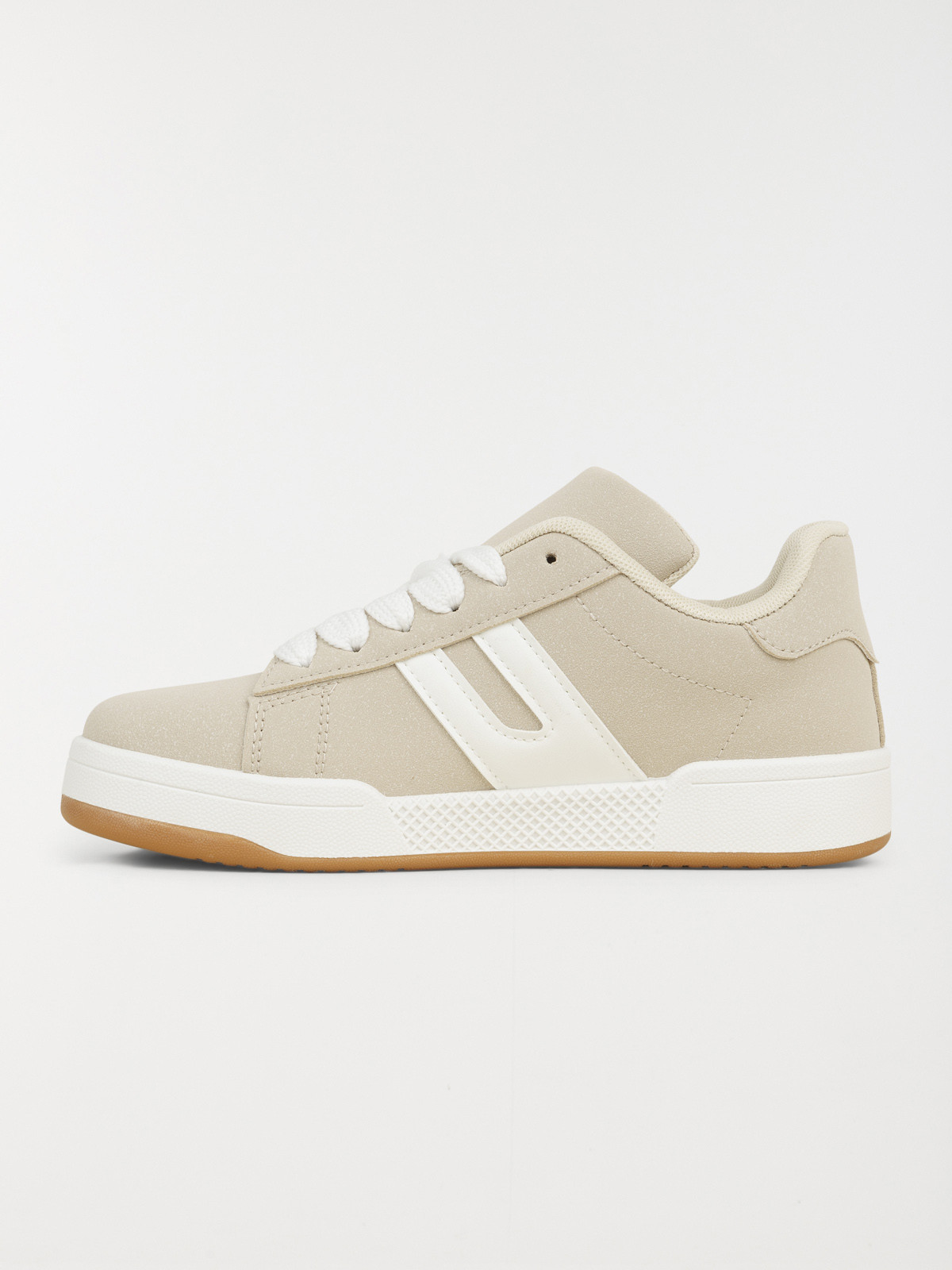 Baskets femme à lacet beige (36-41)