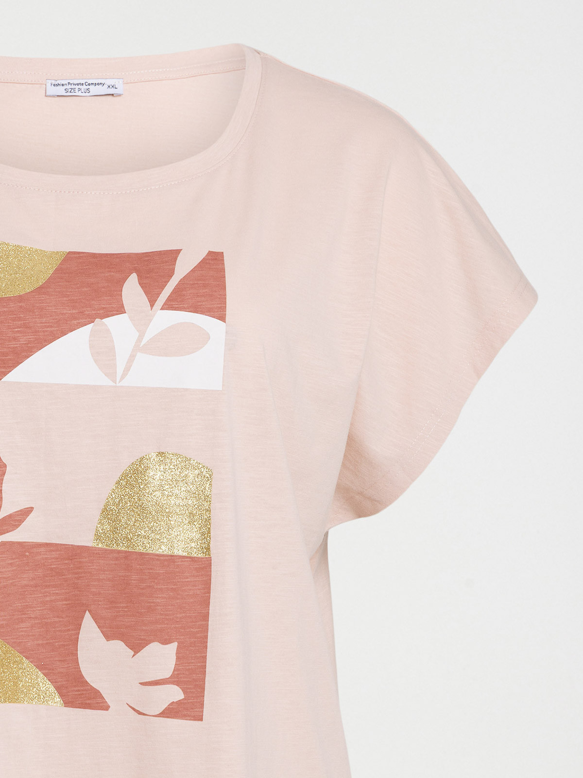 T-shirt motif grande taille femme