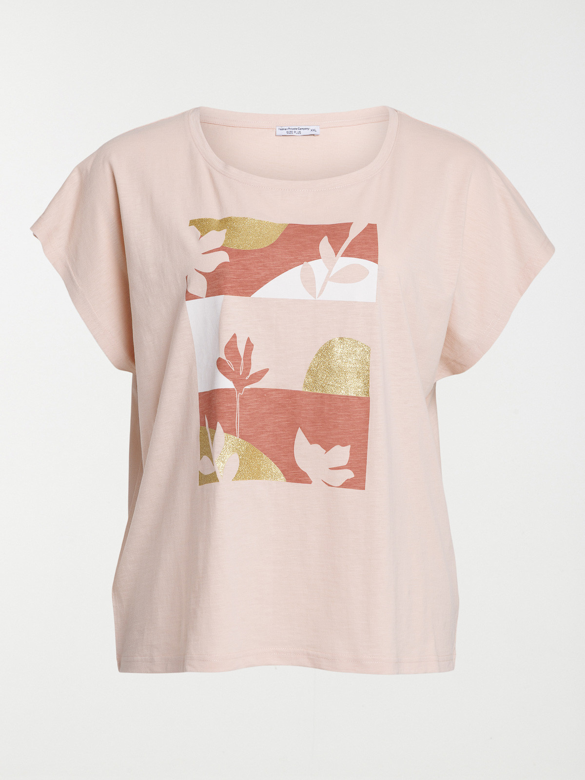 T-shirt motif grande taille femme