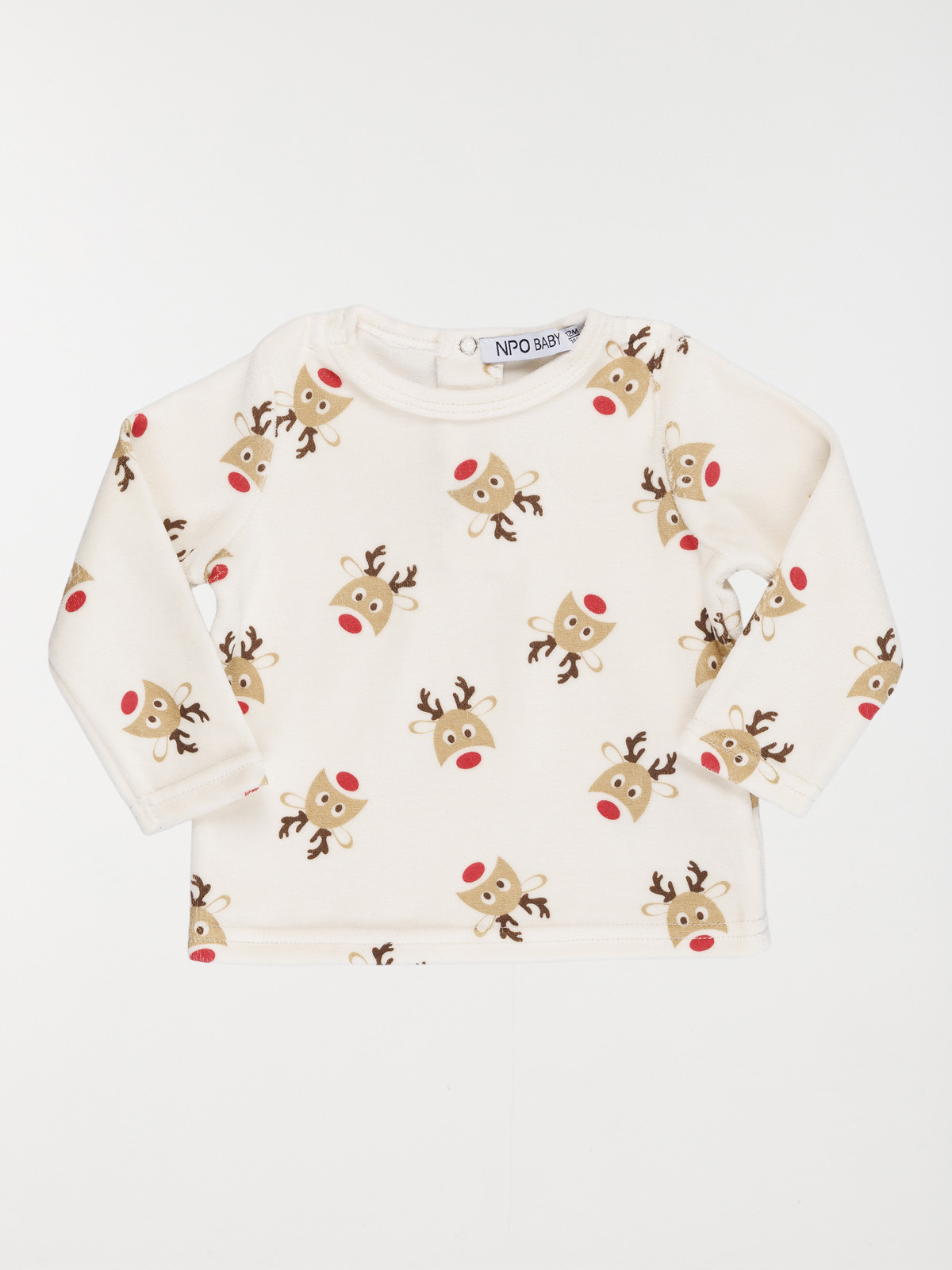 Pyjama tête de renne Noël garçon (3-36M) Pyjama tête de renne Noël garçon (3-36M)