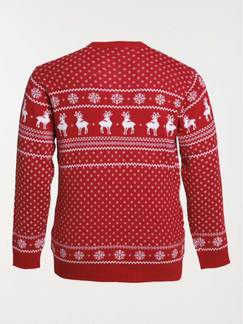 Pull de noël rouge grande...