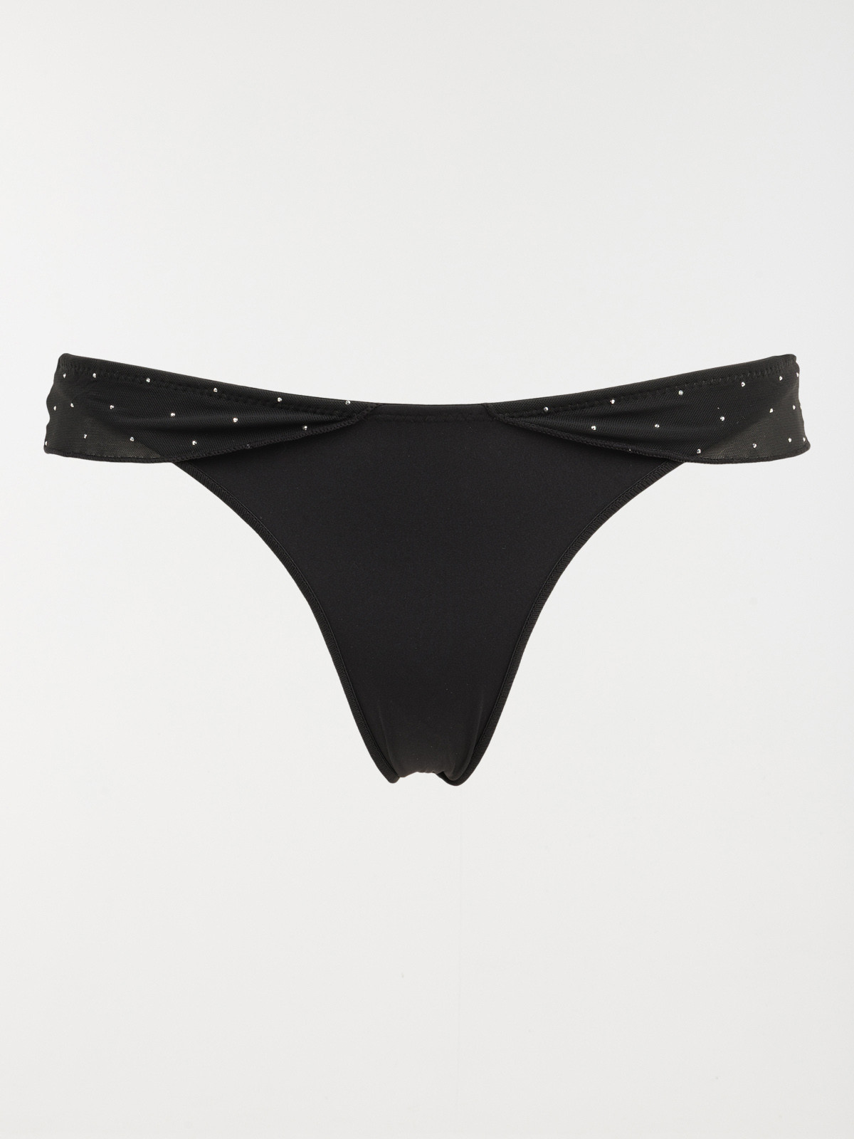 Tanga dentelle strass femme (S-XL)