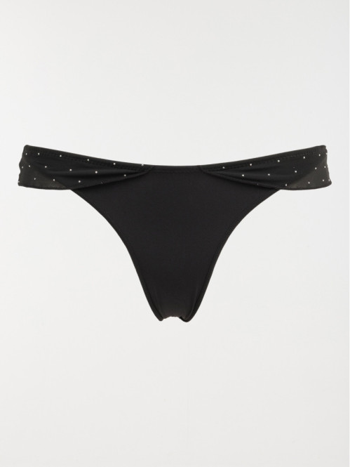 Tanga dentelle strass femme (S-XL)