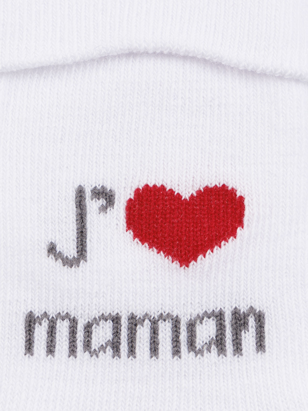 Chaussettes blanches message bébé