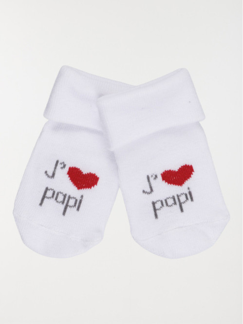 Chaussettes j'aime papi...