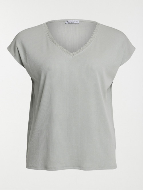 Haut de pyjama grande taille femme