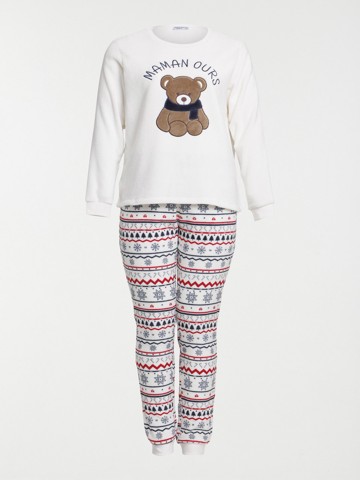Pyjama noël jacquard grande taille femme Pyjama noël jacquard grande taille femme