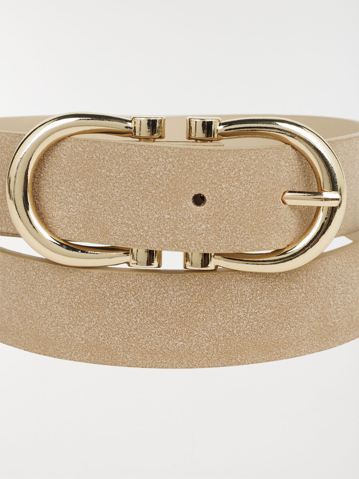 Ceinture suédine boucle dorée femme 