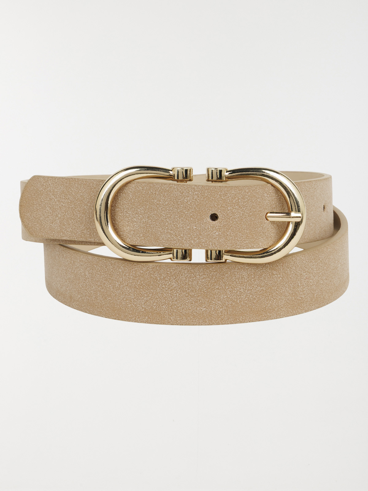 Ceinture suédine boucle dorée femme 