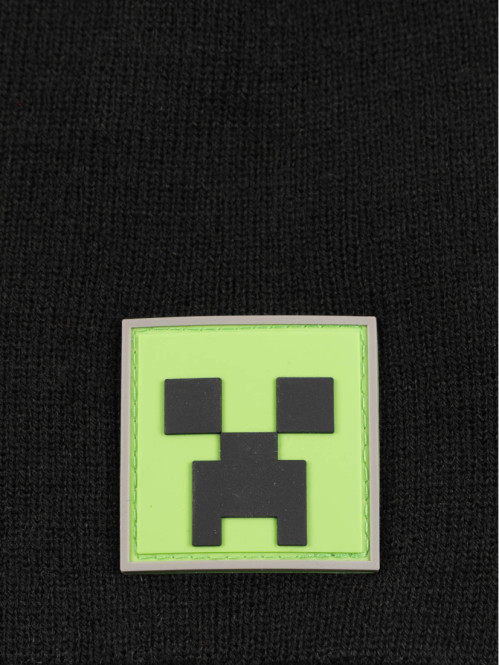 Bonnet Minecraft noir garçon